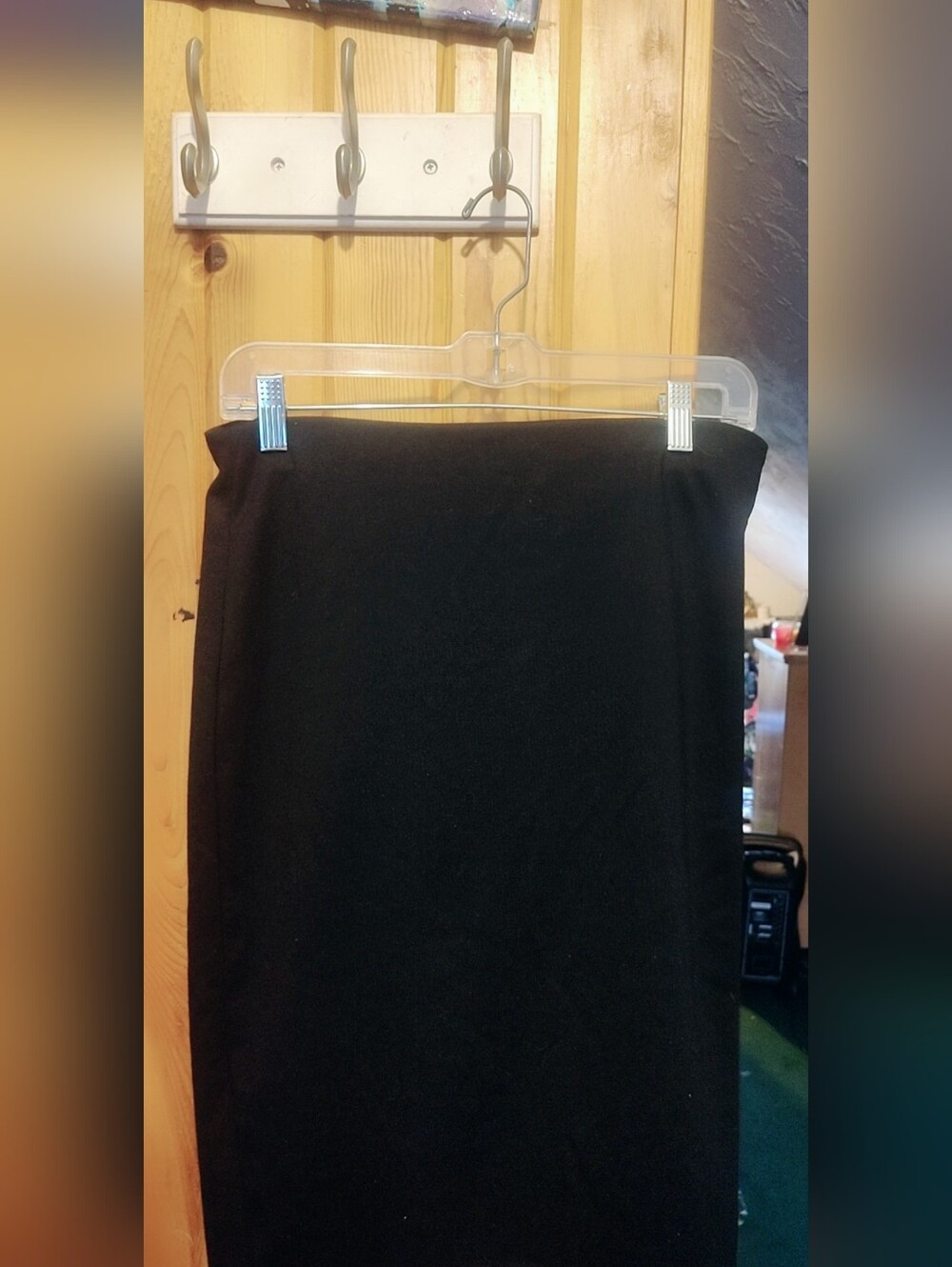 Classic Black Pencil Skirt - Women's Tailored Stretch